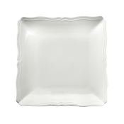 Ginori Antico Doccia White Square Flat Plate - 8.5"